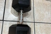 27.5kg Rubber Hex Dumbbell X 1, Cheap!