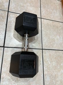 27.5kg Rubber Hex Dumbbell X 1, Cheap!