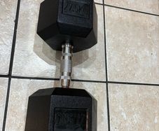 27.5kg Rubber Hex Dumbbell X 1, Cheap!