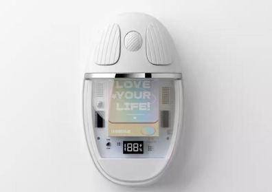 New Magic crystal bluetooth mouse ipad wireless mute Dual-mode white