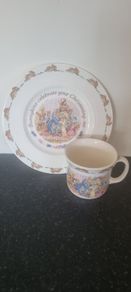 Fine bone china Royal Doulton Bunnykins Christening set