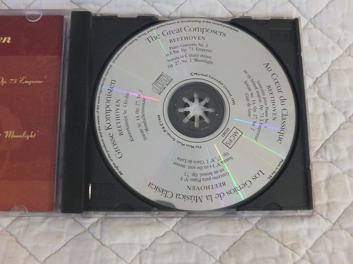 Two classical cd,s Beethoven and Bach