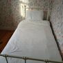 Single metal bed frame with crystal finials Image 4