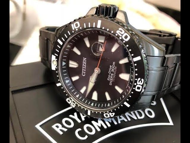 Citizen royal marines limited edition solar mans watch