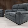 Sofa set 3+2 gretal in leather and fabric Image 2