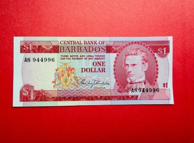 Barbados   1 Dollar. 1973   Pick  29a ( Uncirculated )