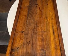 Large Walnut Ottoman Tray