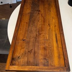 Large Walnut Ottoman Tray
