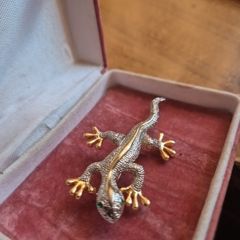 Vintage Salamander Brooch