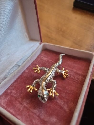 Vintage Salamander Brooch