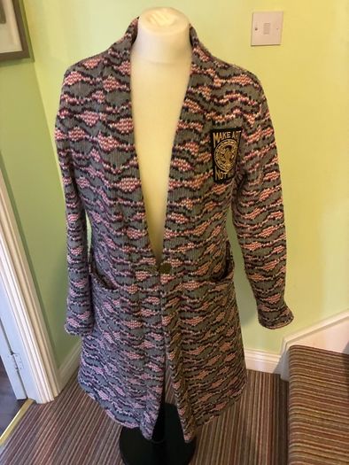 Woolen handmade longline cardigan