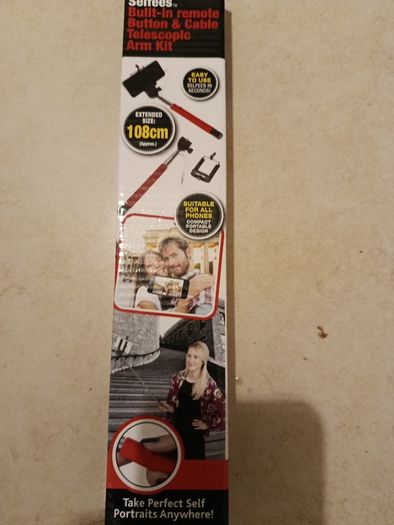 Selfie Stick with Built in Remote Brand New
