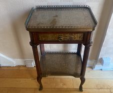 hall table and mirror