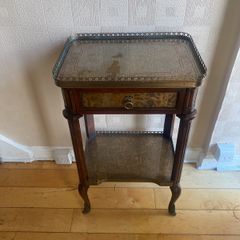 hall table and mirror
