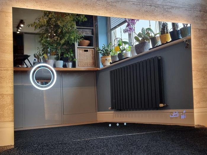 LED Bathroom Mirror Dual LED Antifog Wi-Fi Weather
