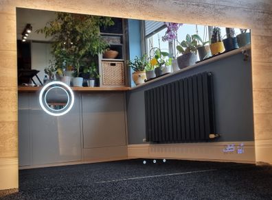 LED Bathroom Mirror Demister Wi-Fi Dual LED 150x90