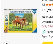 2 Ravensburger puzzles + 1 Schmidt