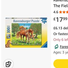 2 Ravensburger puzzles + 1 Schmidt
