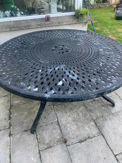Cast iron garden furniture