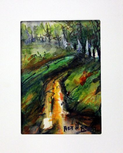 A5 size Aquarel Paintings in Frame
