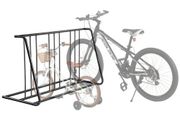 Bike Rack, Fits Tire Width 3 Inch/76.2 mm, Carbon Steel Double-Sided Grid Bike Rack Stand, Freestanding Bicycle Storage Holder for Curbside, Garage, Indoor, Outdoor Parking, 6-Bicycle Capacity