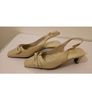 Cefalu ENRO Cream Leather Slingback Shoes EU36 UK3 Bow Kitten Heels BNIB  CAN POST Image 2