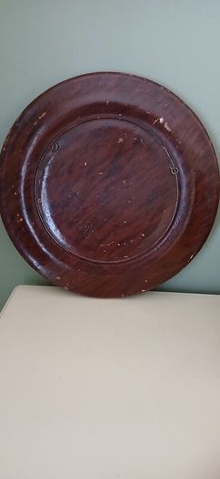 Vintage Mother of Pearl Wooden Decorative Plaque