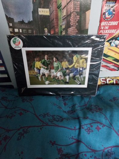 Ireland vs Brazil 2004 Official Picture (new -  still in plastic)