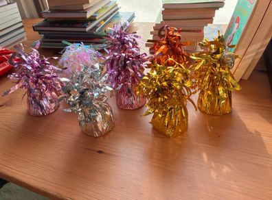 Assorted Coloured Helium Balloon floor or table holders