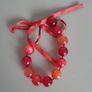 Necklace - Beaded and Ribbon Image 3