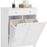 Bathroom Cabinet with 2 Drawers and 2 Laundry Baskets Image 5
