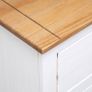Sideboard White 93x40x80 cm Solid Pinewood Panama Range Image 8