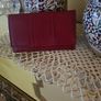 Vera Pelle Red Leather Purse / Brand New Image 2