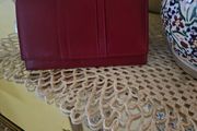 Vera Pelle Red Leather Purse / Brand New