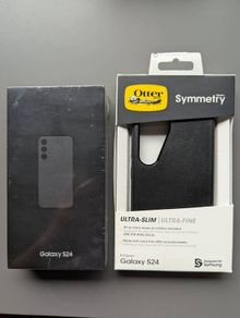 Galaxy BLACK S24 128 GB Brand new unopened & Otter Box S24 cover