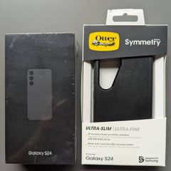 Galaxy BLACK S24 128 GB Brand new unopened & Otter Box S24 cover