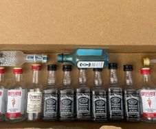 Jack Daniels whisky jameson vodka gin Bombay saphire hennessy mini empty bottles