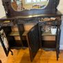 Antique / Vintage Ornate Mahogany Sideboard Display Cabinet with Mirror Back Image 6