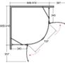 Viva Chrome Quadrant Shower Enclosure 90x90x195cm Image 4