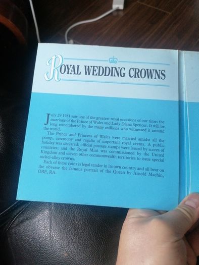1981 Royal Wedding Crowns Coin