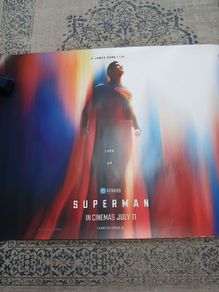 Superman 2025 Cinema Quad poster