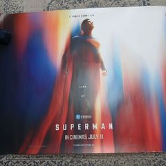 Superman 2025 Cinema Quad poster