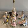 Pre Owned Vintage Victorian Style Porcelain Figurine Table Lamp & Matching Ornaments / Statuettes Set Image 7