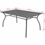 Garden Table 150x90x72 cm Steel Mesh Image 2