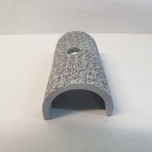 Graphite ceramic tunnel with a hole for plants 10x5x4cm