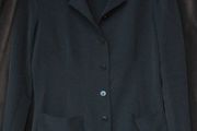 Agnes b of Paris Black Silk Jacket, Medium
