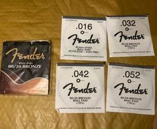 Fender Acoustic Guitar Strings Bronze ball end
