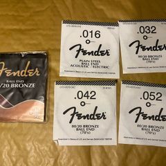 Fender Acoustic Guitar Strings Bronze ball end