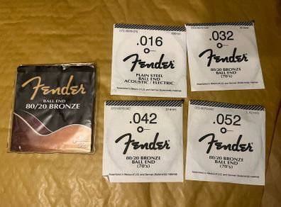 Fender Acoustic Guitar Strings Bronze ball end