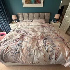 super king mattress , base and head board